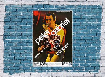 Peter Gabriel - Scratch, Frankfurt 1978 » Konzertplakat/Premium Poster | Live Konzert Veranstaltung