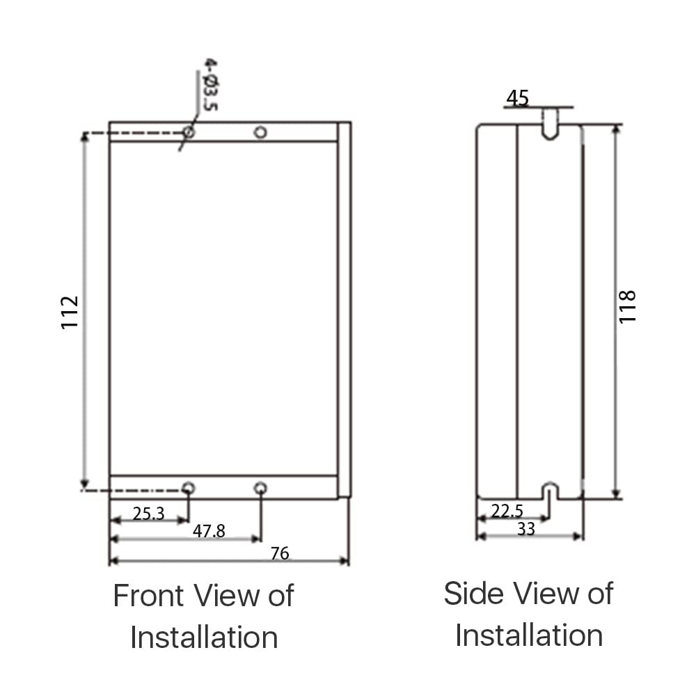 Cloudray Stepper Motor Stepper Driver Schrittmotortreiber 2-Phasen-Schrittmotor-Treiber DM542S 1.0-5