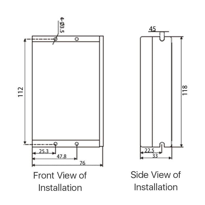 Cloudray Stepper Motor Stepper Driver Schrittmotortreiber 2-Phasen-Schrittmotor-Treiber DM542S 1.0-5