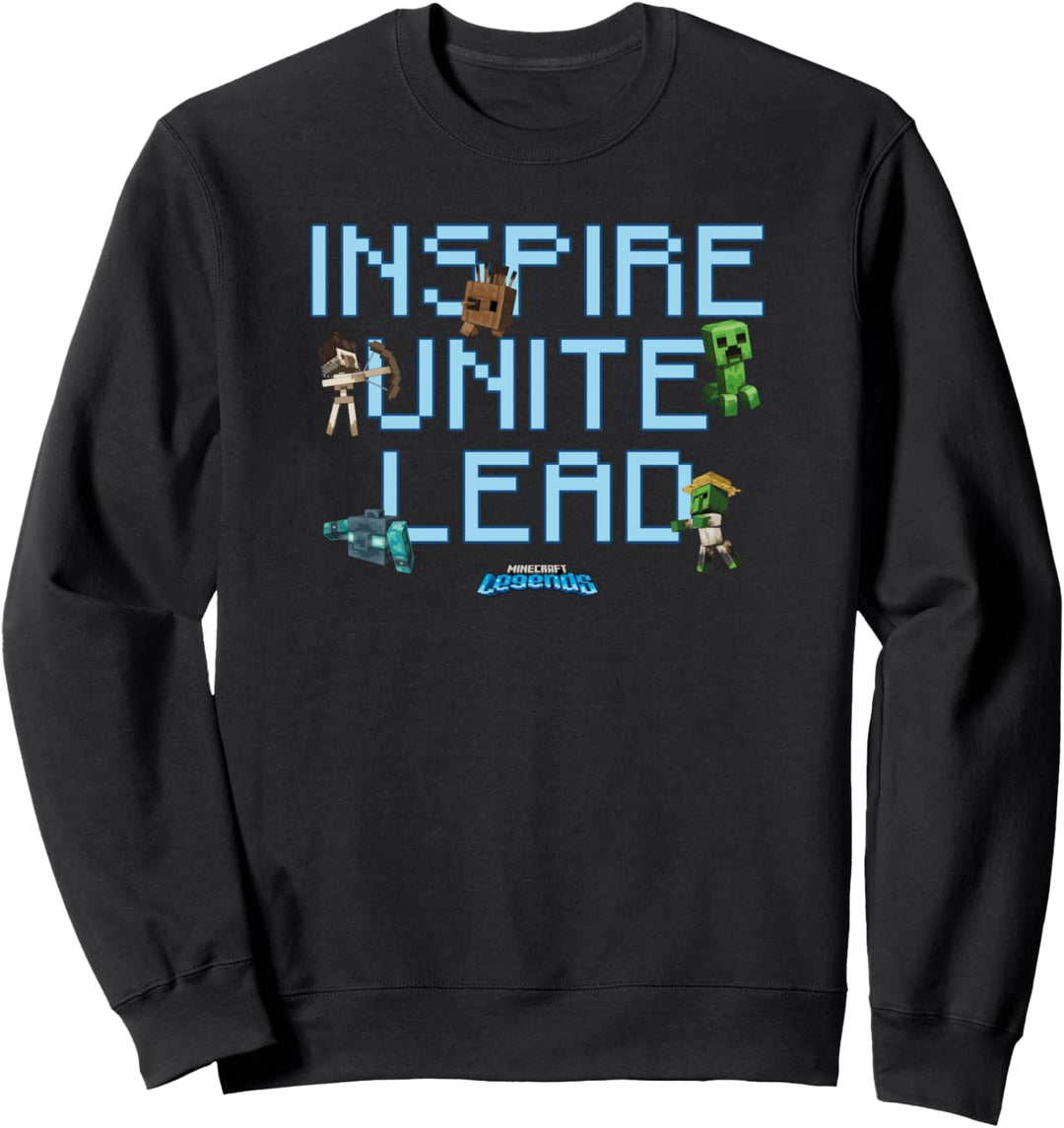 Minecraft Legends Inspire Unite Lead Quote Sweatshirt
