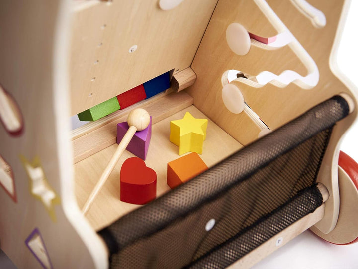 IKONKA Baby Lauflernwagen 6in1 Lernwürfel für die ersten Schritte Spielzeug tragen Zählen lernen Zei