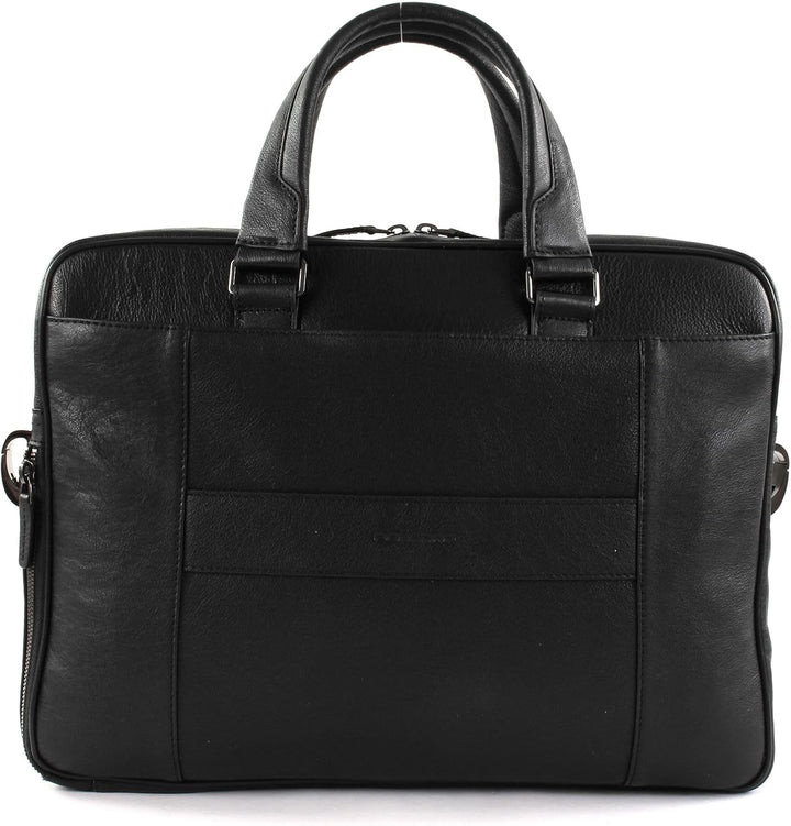 Piquadro Black Square Aktentasche Leder 39 cm Laptopfach