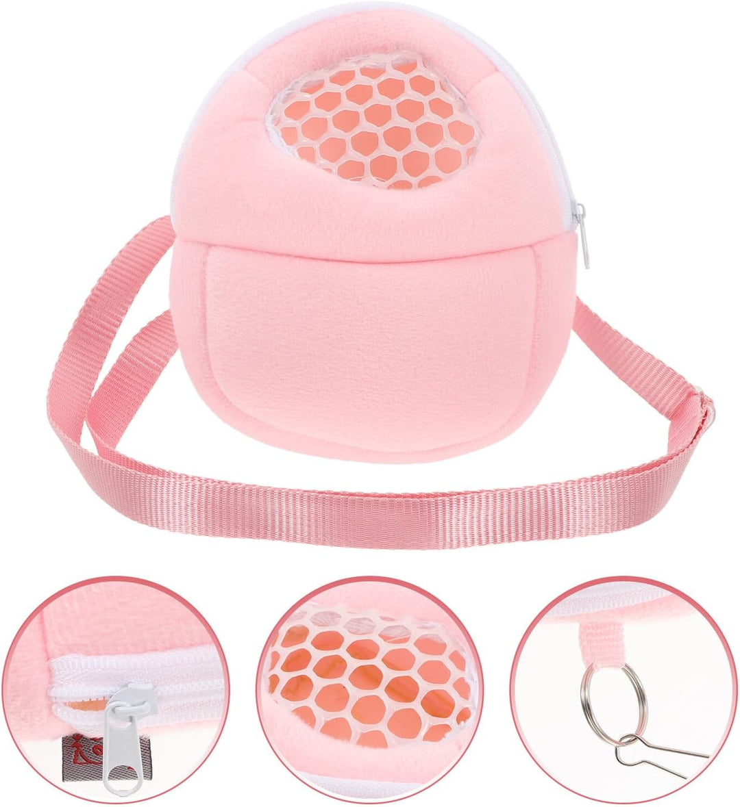 DOITOOL Hamster-Reisetasche Mit Atmungsaktivem Netzgewebe Verstellbarem Gurt Und Weichem Futter Für