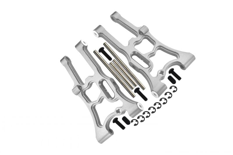 GPM HPI WR8 Flux Tuning Teile Aluminium Front Suspension Arm - 1Pr Set Silver