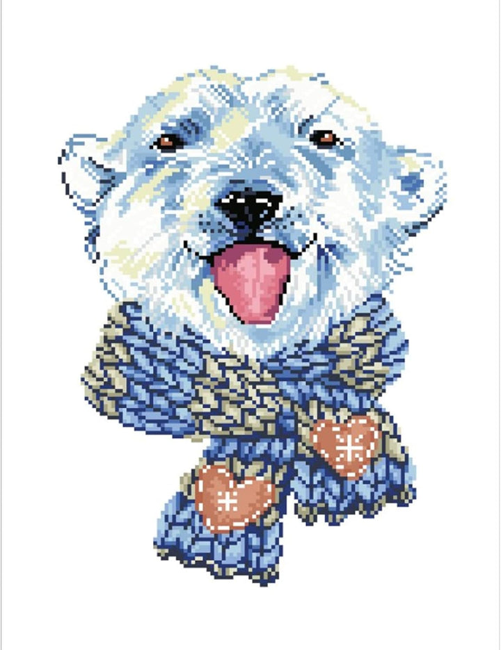 Diamond Dotz DD9-042 Polar Dude, ca. 37 x 51,5 cm gross, Diamond Painting, Malen mit Diamanten, funk