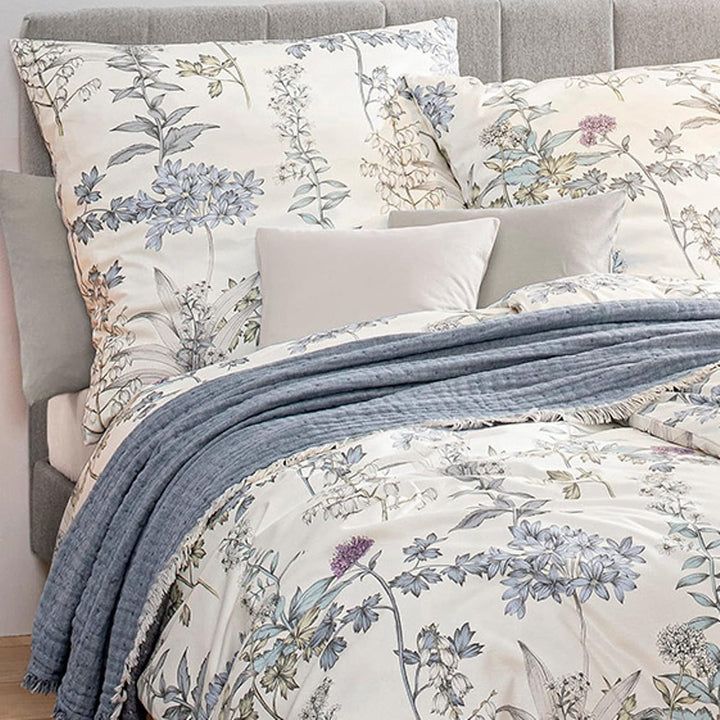 ESTELLA Mako Interlock Jersey Bettwäsche Alisa bleu 1 Bettbezug 155 x 220 cm + 1 Kissenbezug 80 x 80