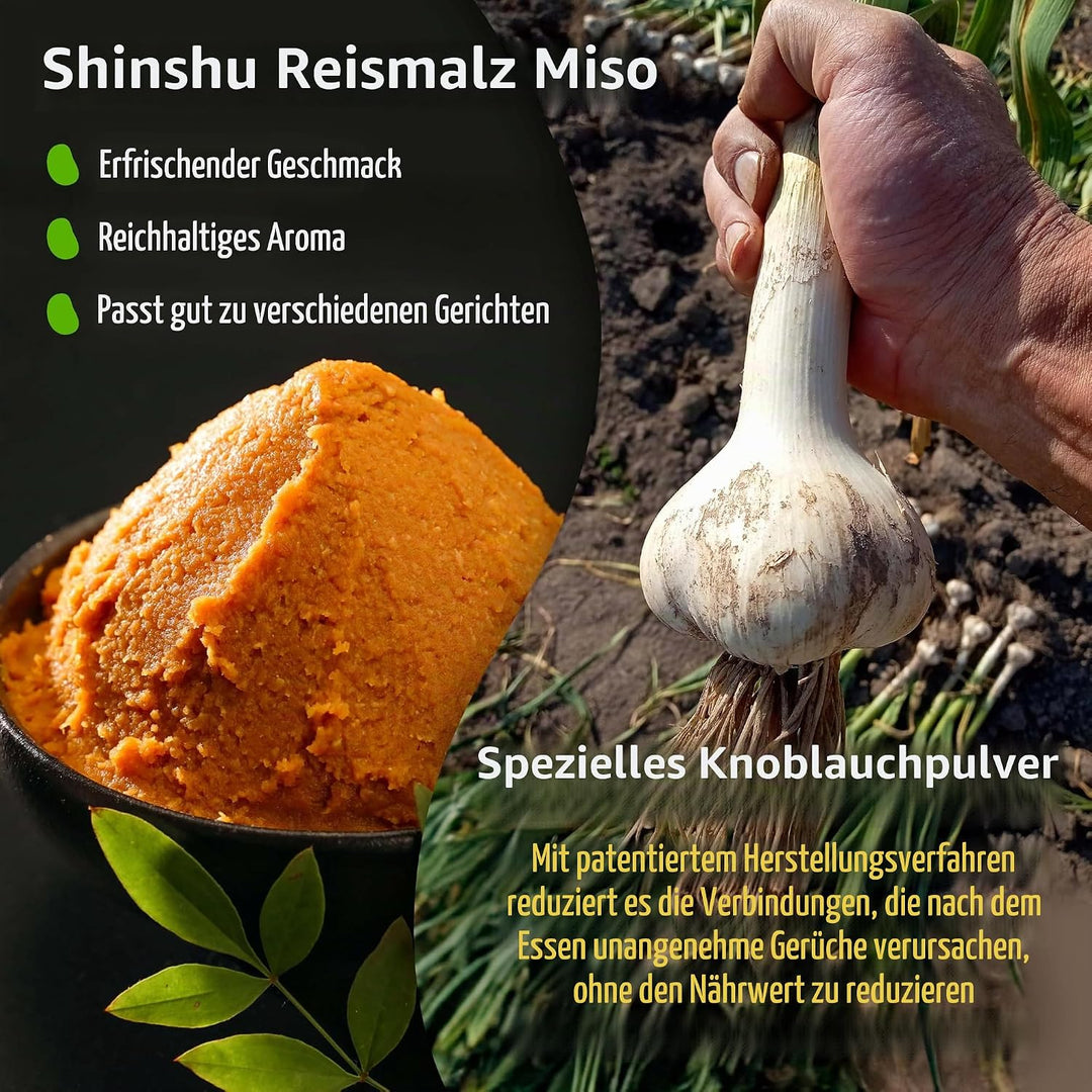 YAMASAN KYOTO UJI Japanische Gewürzmischung aus getrocknetem Knoblauch und Miso, gefriergetrocknetes