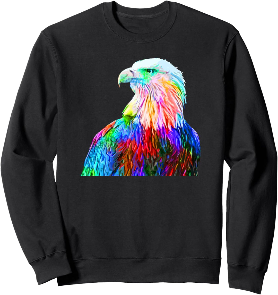 Bunt Adler Falke Vogel Sweatshirt