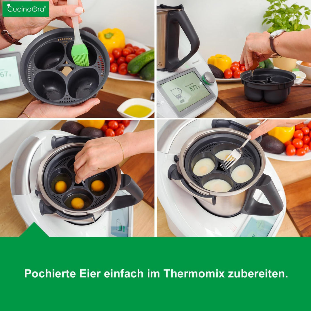 steamEGGS Eierkocher 4 Eier Thermomix Zubehör TM6 TM7 - Egg Boiler - Zubehör für den Thermomix Vorwe