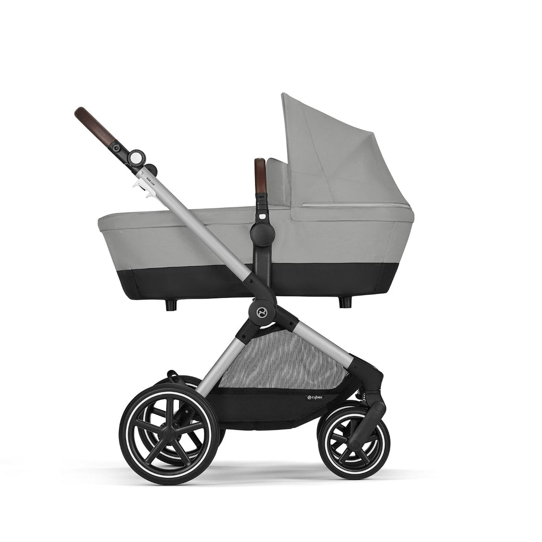 CYBEX Gold Kinderwagen EOS Lux 2-in-1, ab 0-4 Jahre, Stone Grey | Ab Geburt bis 22 kg (ca. 4 Jahre),