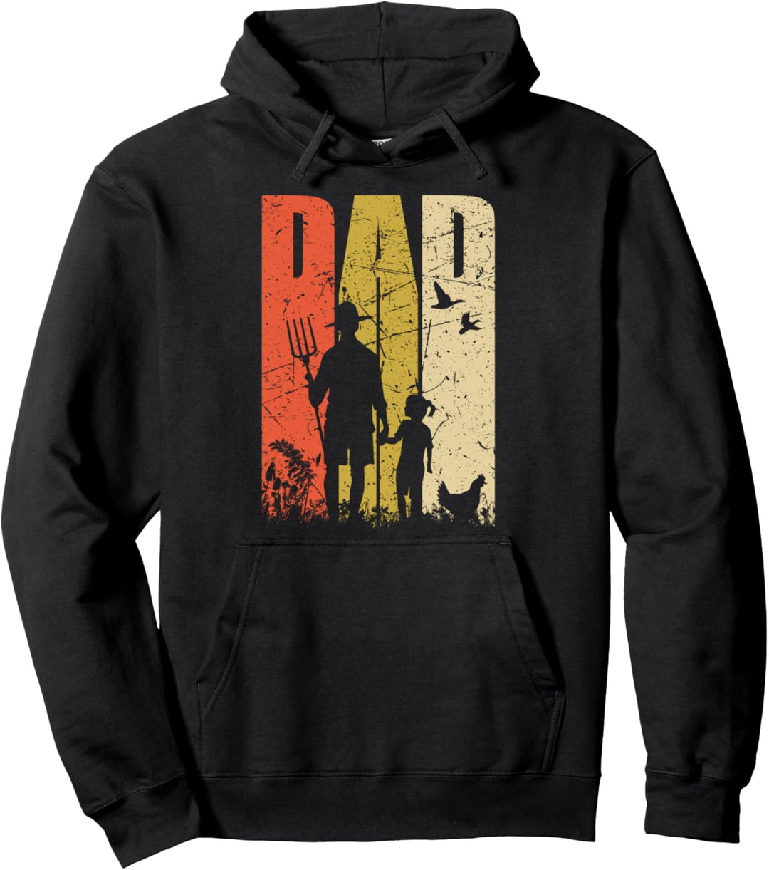 Landwirt Papa und Tochter Vater Vatertag Bauern Geschenk Pullover Hoodie