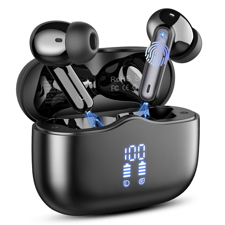 Bluetooth Kopfhörer, In Ear Kopfhörer Kabellos Bluetooth 5.4 mit 4 ENC Noise Cancelling Mics, 2026 K