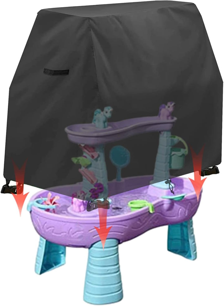 PW TOOLS Kinder-Wassertisch-Abdeckung -Regenschauer, Spritzteich-Wassertisch, wasserfeste, staubdich