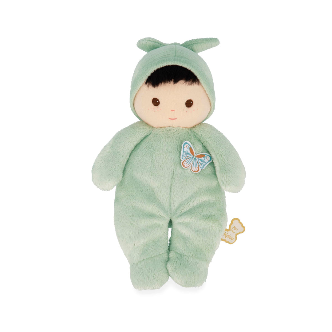 KALOO – Sehr weiche und Flauschige Babypuppe – Weicher und Zarter Körper – Stoffpuppe – Grüne Farbe
