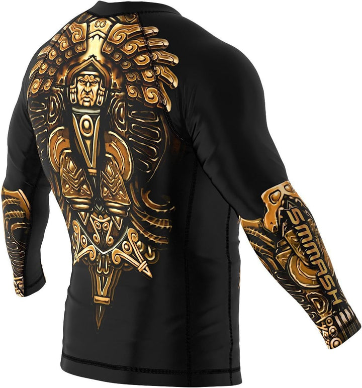 SMMASH Koi Rashguard Herren Kampfsport Langarm, Sport Longsleeve Atmungsaktiv und Leicht, Sportobert