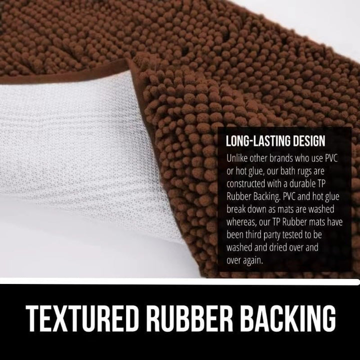 Saugfähige Chenille Fussmatte für den, rutschfeste Badematte, schlammiger Hund, waschbare Matte, sch