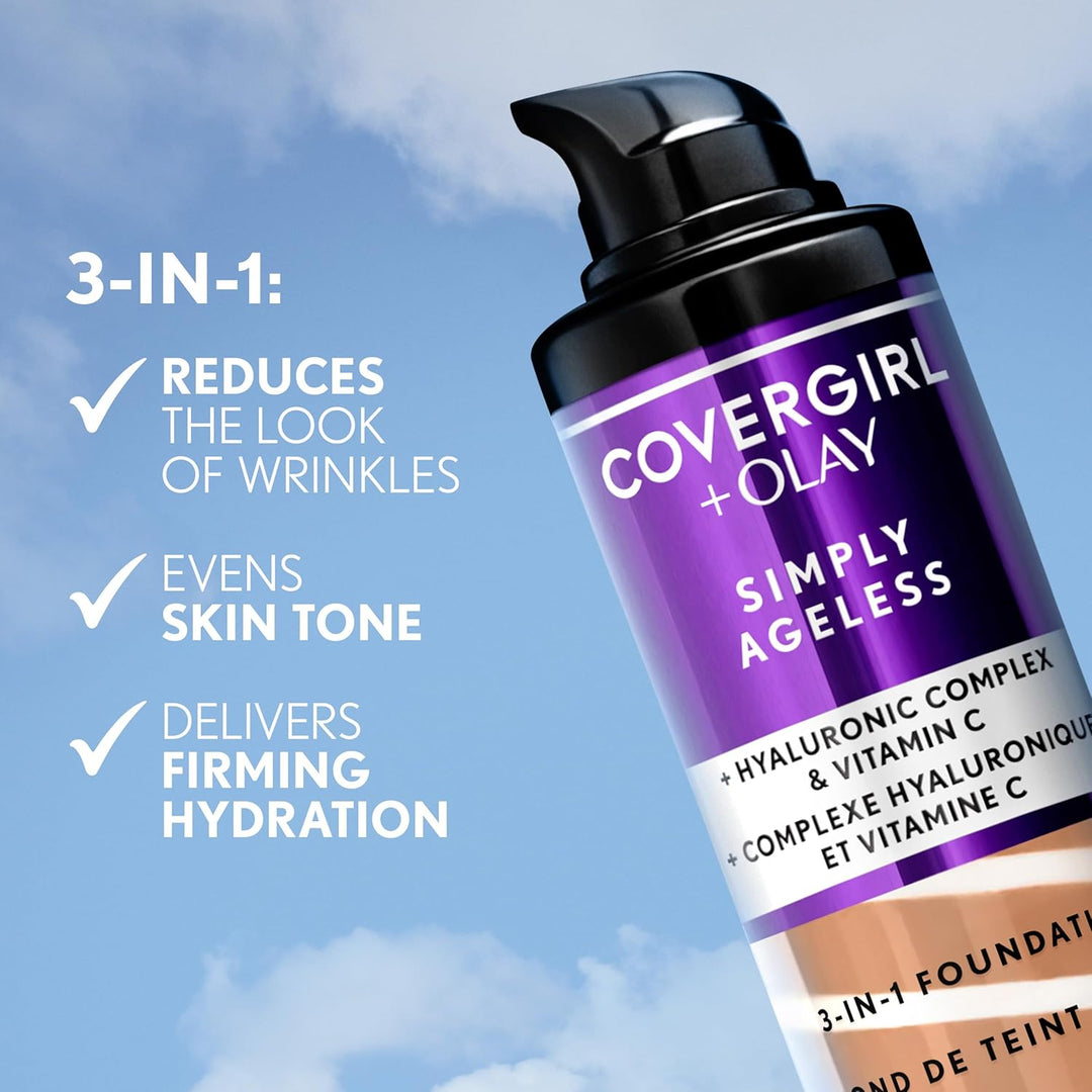 COVERGIRL Simply Ageless 3-in-1 Liquid Foundation - Classic Ivory 210