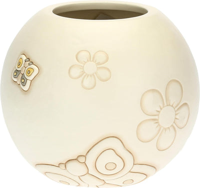 THUN - Dekorative Vase mit Schmetterling und Blumen - Linie Elegance - Living, Dekoration des Hauses