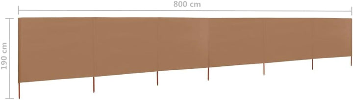 Myheimly Windschutzgewebe,Windschutz Sichtschutz Balkon,Sichtschutzzaun Taupe,800 x 160 cm 800 x 160