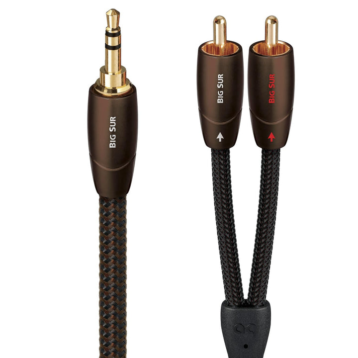 AudioQuest Big SUR 1,5 m High-End Audiokabel 3,5 mm Klinke auf Cinch (Stereo)