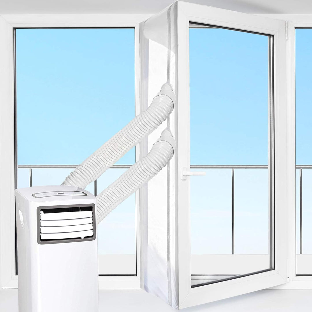 HOOMEE Tür- und Fensterabdichtung für mobile Klimageräte, Klimaanlagen, Wäschetrockner, Ablufttrockn