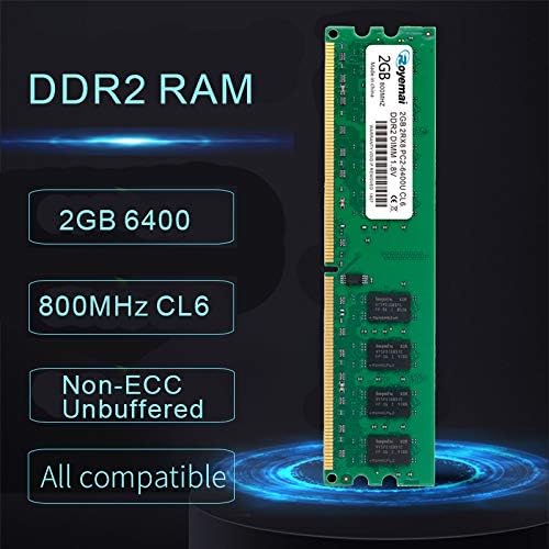 PC2 6400 DDR2 800 6400U 8GB Kit (4X2GB) RAM 2Rx8 CL6 1,8V Desktop Arbeitsspeicher Memory Module Upgr