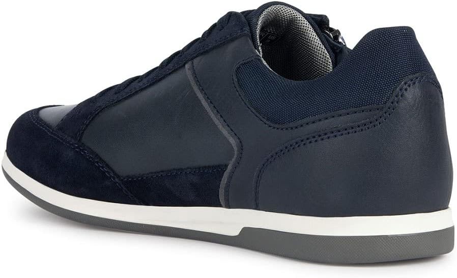 Geox Herren U RenanSneaker 44 EU Blau Navy 4, 44 EU Blau Navy 4