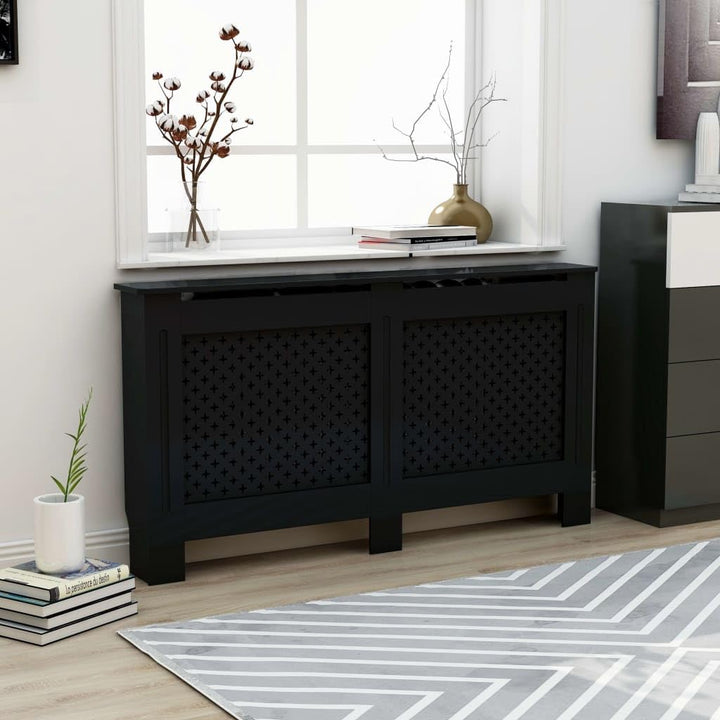 Wohnzimmer Heizkörperabdeckung 152x19x81.5 cm MDF Heizkörper Verkleidung Abdeckung Dekorative Wabenm
