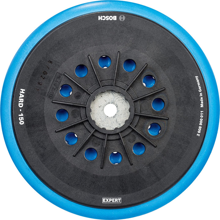Bosch Professional 1x Expert Multihole Stützteller (für Bosch, Version hart, Ø 150 mm, Zubehör Exzen