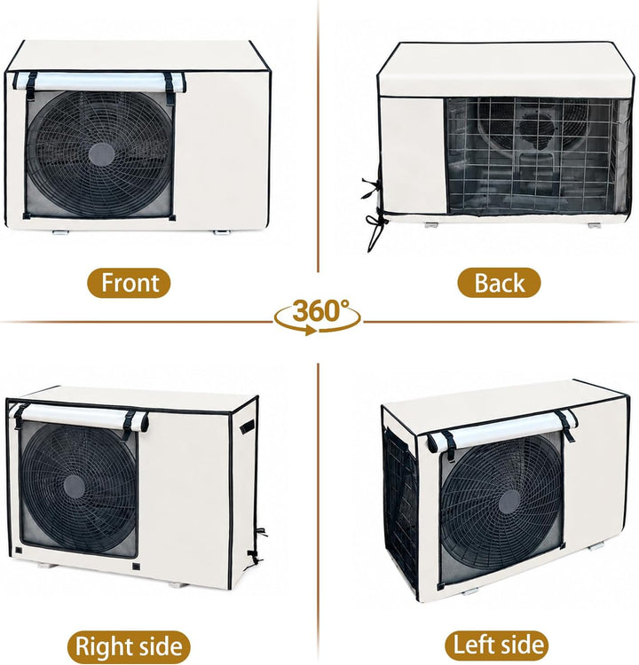 Sunsiou Klimaanlagenabdeckung Aussen 74x26x54cm, Abdeckung für Klimaanlage mit Schnalle, Wasserdicht