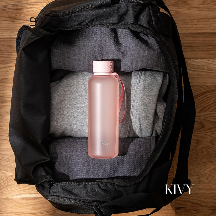 KIVY Trinkflasche 650ml [BPA FREI] Auslaufsicher &amp; Spülmaschinenfest - Wasserflasche für Kinder &amp; Er