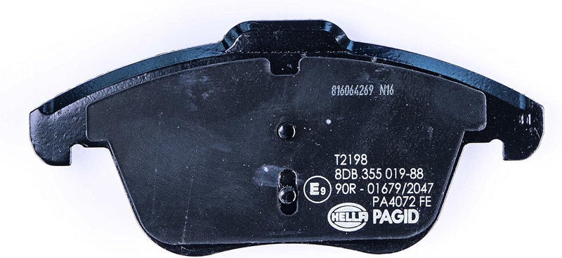 HELLA PAGID 8DB 355 019-881 Bremsbelagsatz - T2198 - Dicke/Stärke: 20.5mm - Bremssystem: Teves - nic