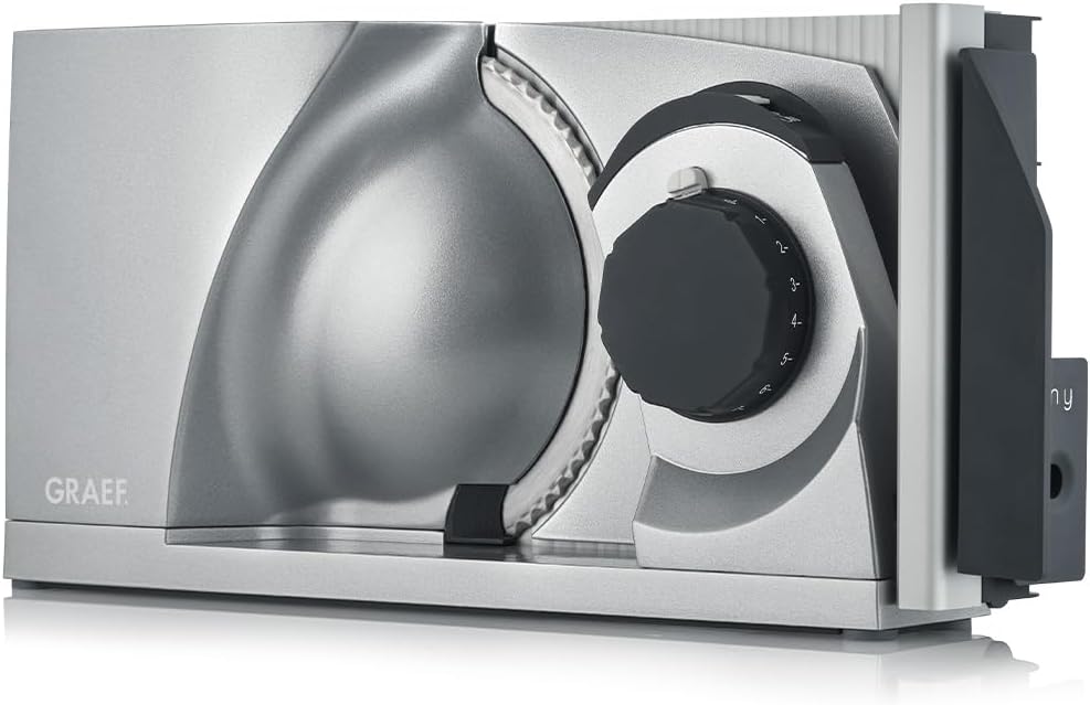 GRAEF Klappbarer Allesschneider MYtiny | Universale elektrische Schneidemaschine für die Küche MT100
