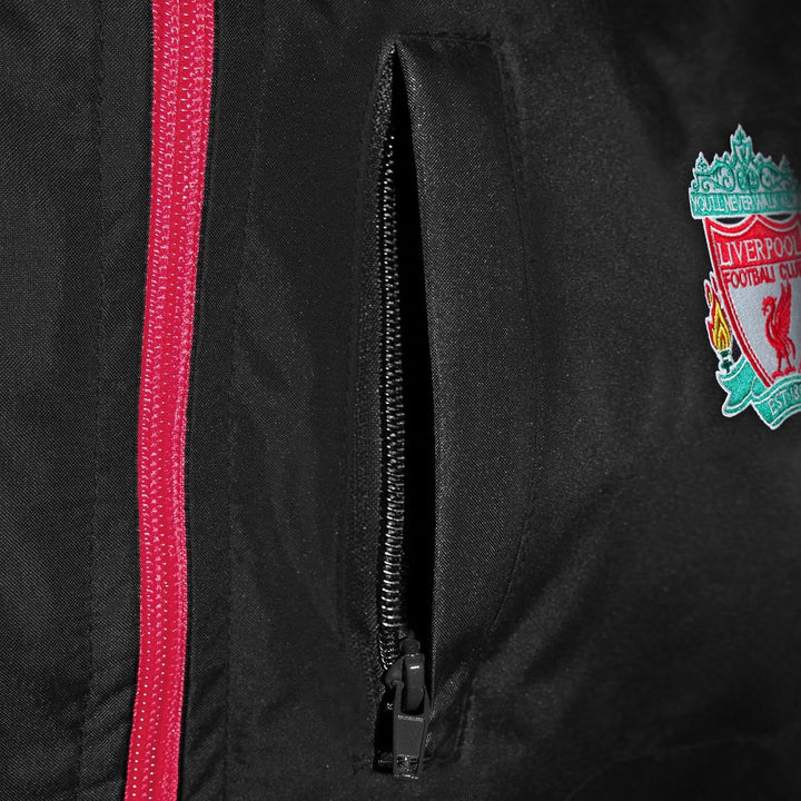Liverpool FC - Herren Wind- und Regenjacke - Offizielles Merchandise XL Schwarz, XL Schwarz