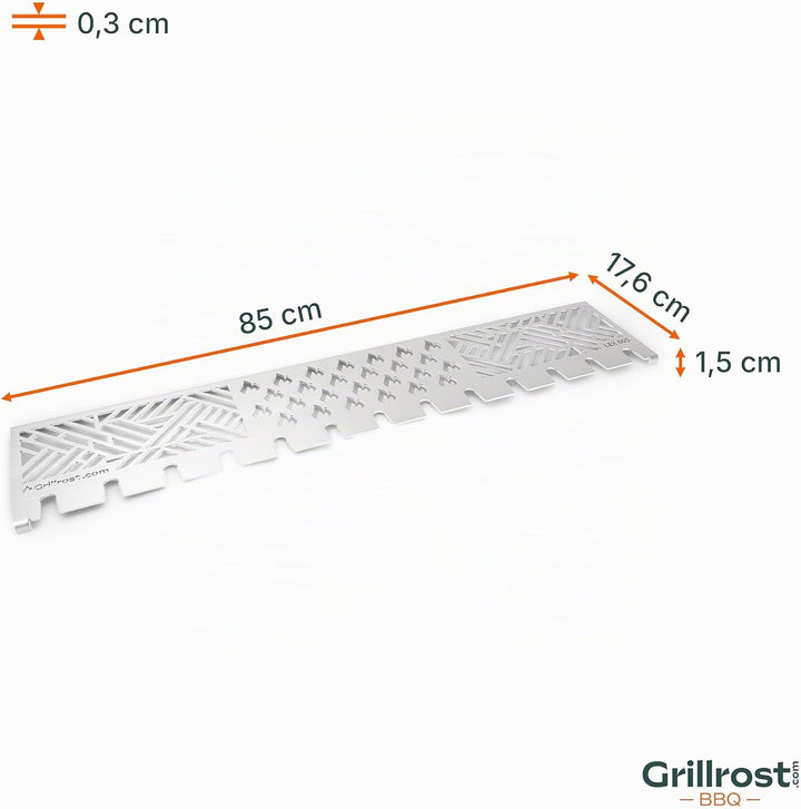 Grillrost.com Das Original Edelstahl Warmhalterost Multi-Station - f. Napoleon Mirage, Prestige, LEX