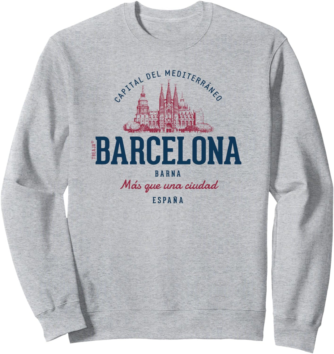Spanien Retro-Stil Vintage Barcelona Sweatshirt