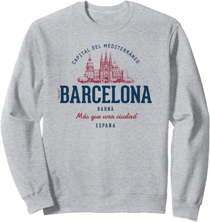 Spanien Retro-Stil Vintage Barcelona Sweatshirt