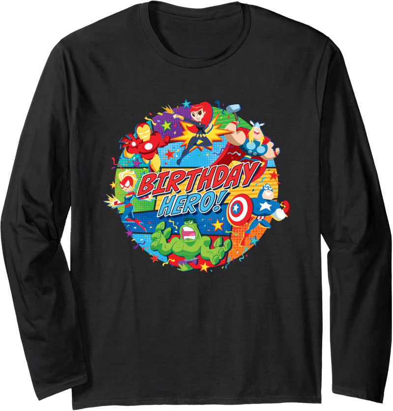 Marvel Avengers Birthday Hero Graphic Langarmshirt