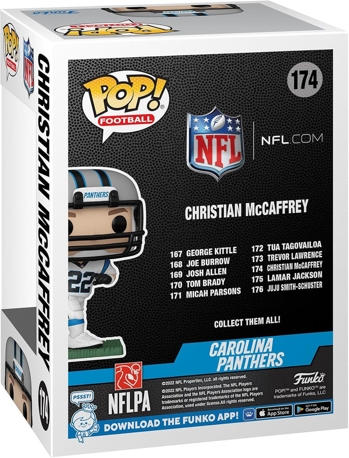 Funko Pop! NFL: Panthers - C. Christian McCaffrey - (Away) - Vinyl-Sammelfigur - Geschenkidee - Offi