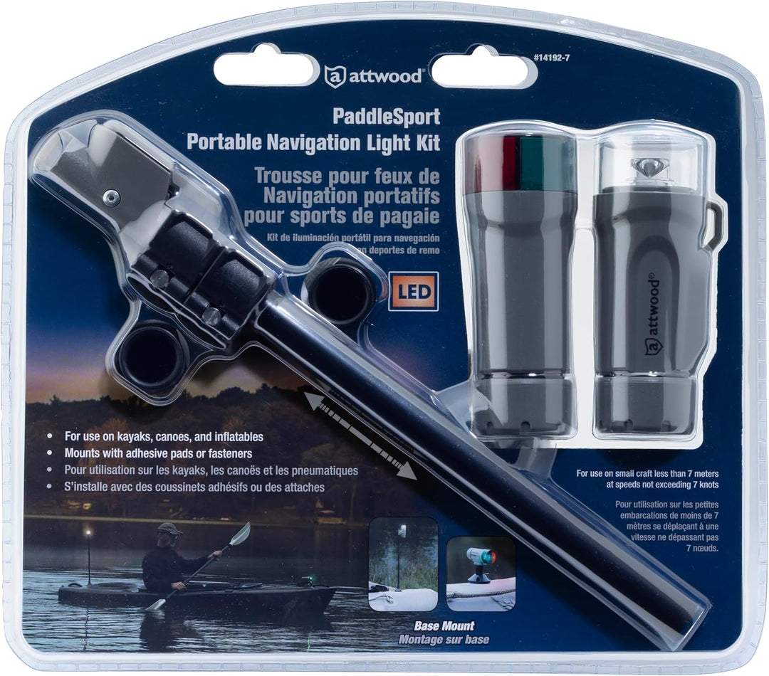 Attwood Marine Attwood PaddleSport Portable Navigation Light Kit - Screw Down or Adhesive Pad - Gray