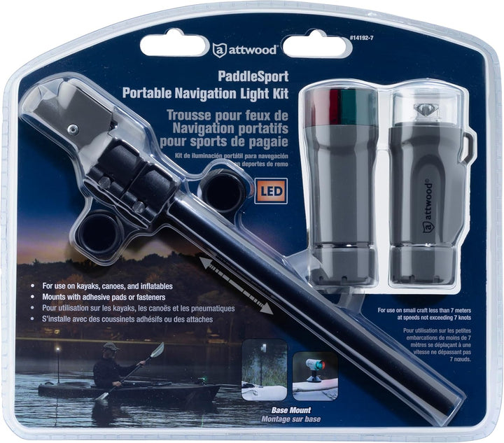 Attwood Marine Attwood PaddleSport Portable Navigation Light Kit - Screw Down or Adhesive Pad - Gray