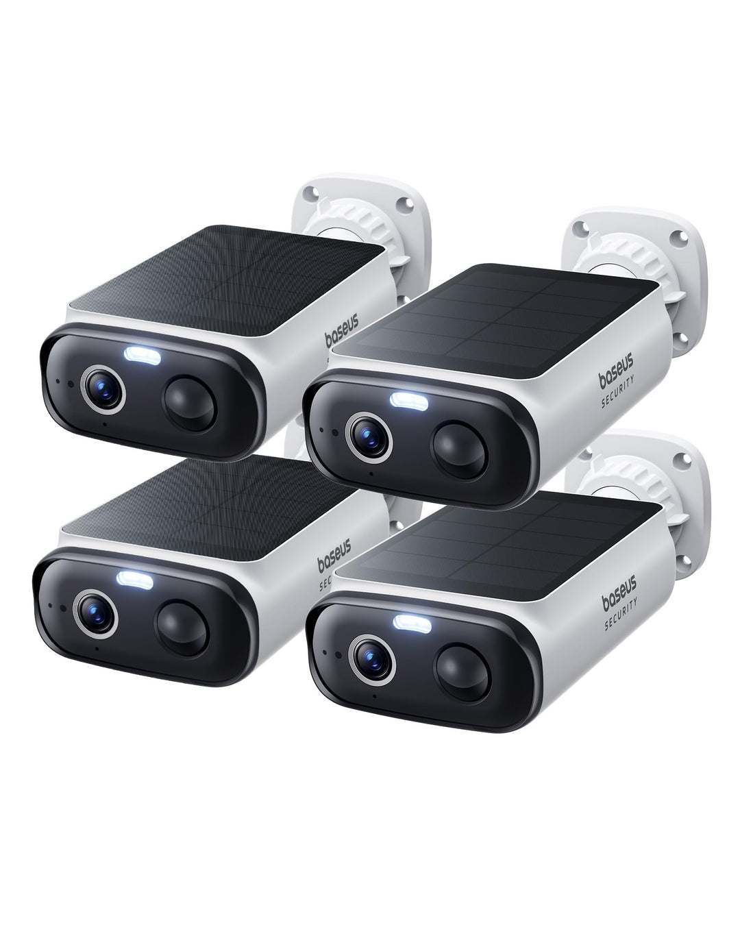 Baseus Security S1 Lite 4-Cam Überwachungskamera Aussen Solar Akku WLAN, IP67 Wetterfest, Kamera Übe