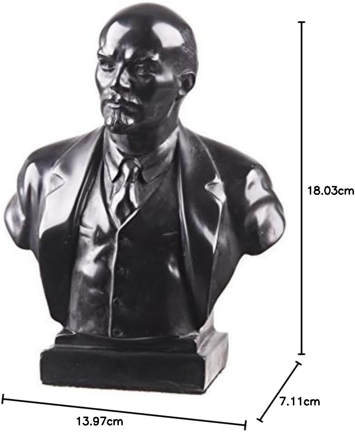 danila-souvenirs Sowjetischer russischer Leader Wladimir Lenin Stein Büste Statue Skulptur 18 cm