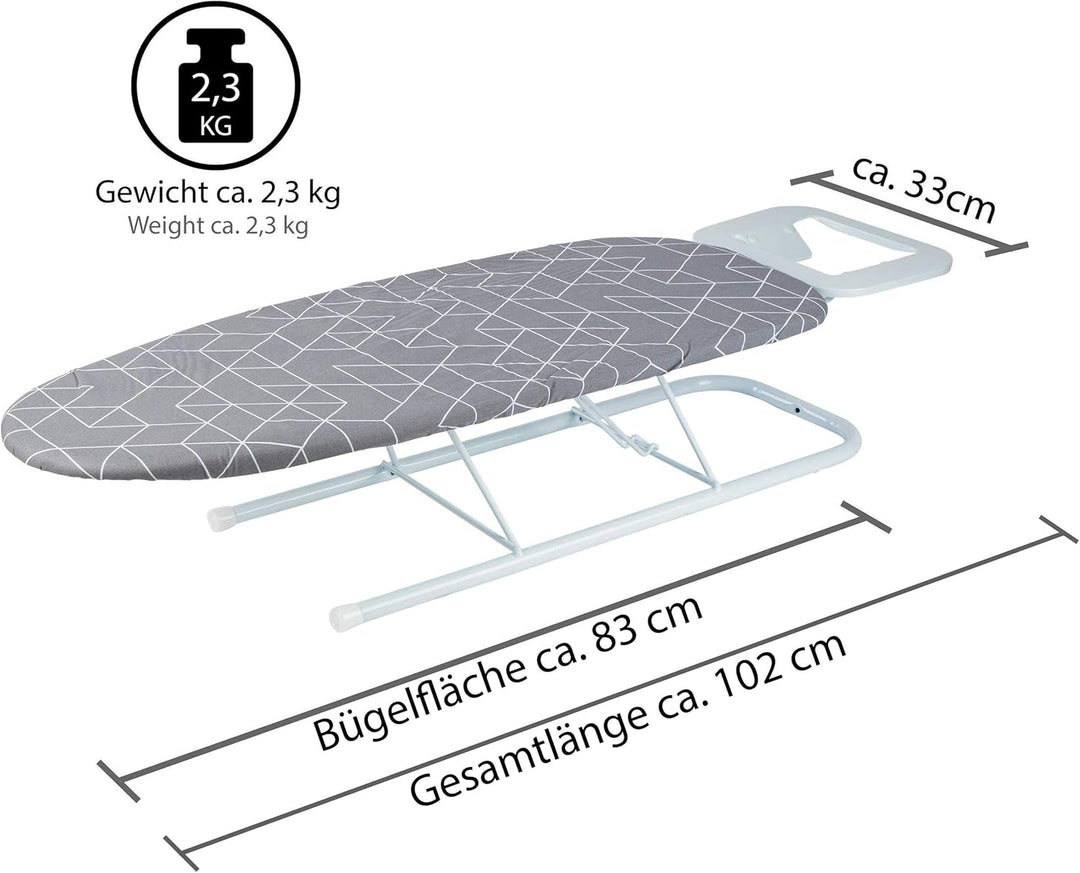 ONVAYA Tischbügelbrett | Mini Bügelbrett | Bügeltisch | Kleines, platzsparendes Bügelbrett (Muster g