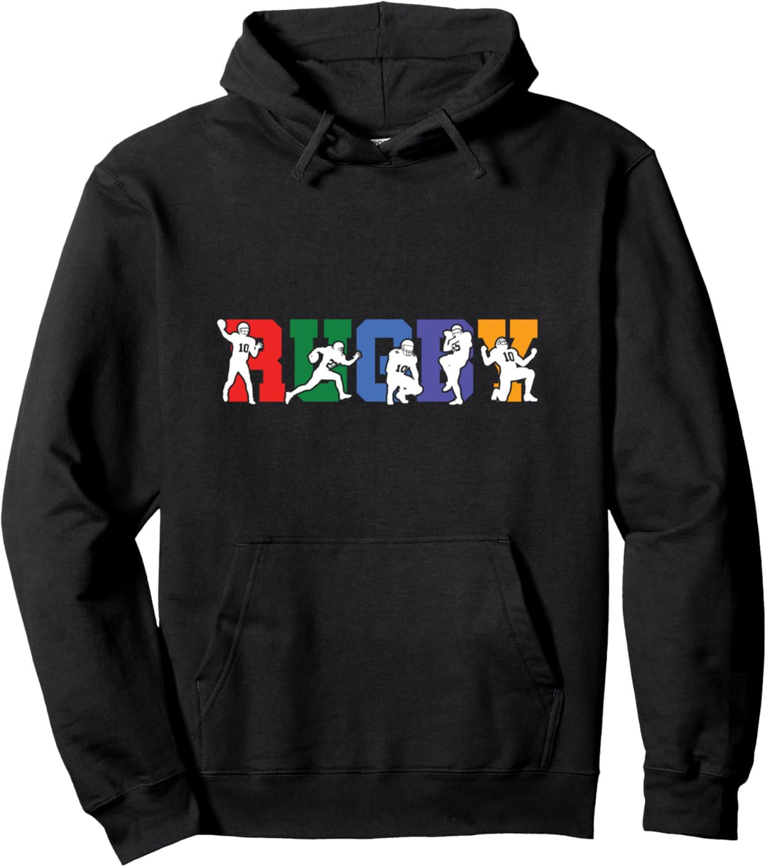 Mannschaft Rugby Fussball Football American Rugger Geschenk Pullover Hoodie
