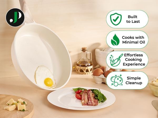 JUST PERFECTO Topfset Induktion - Pfannenset mit deckel - Pfanne 24cm, Bratpfanne 28 cm - kochtopf s