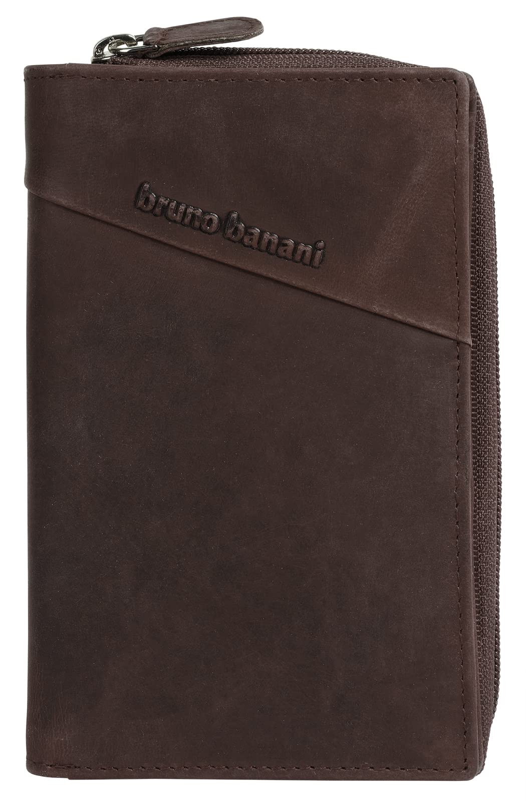 bruno banani Geldbörse Echt Leder Damen | Portemonnaie aus Rindleder, Brieftasche für Herren, Geldbe