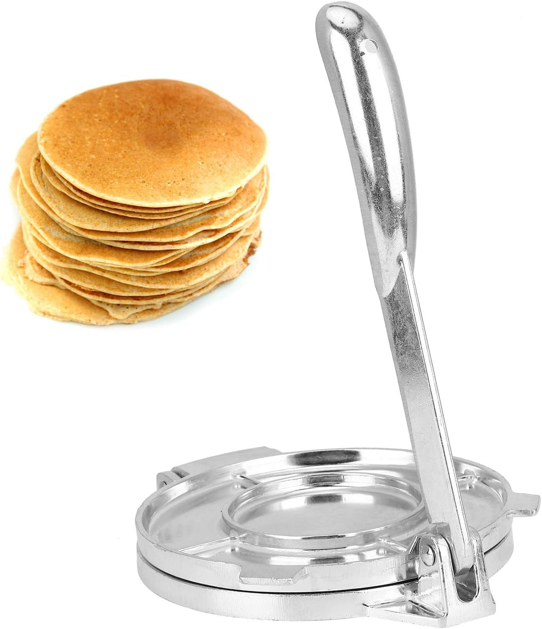Tortilla-Presse aus Aluminiumlegierung, faltbares Teiggebäck-Presswerkzeug, vorgewürzter Tortilla-Ma