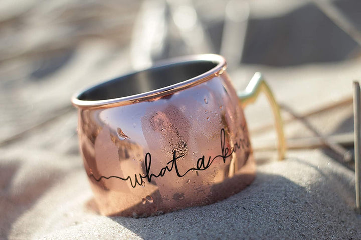 Whatakant - Moscow Mule Becher Set | 4er Flying Dutchman in Kupfer | 550 ml nachhaltige Kupferbecher