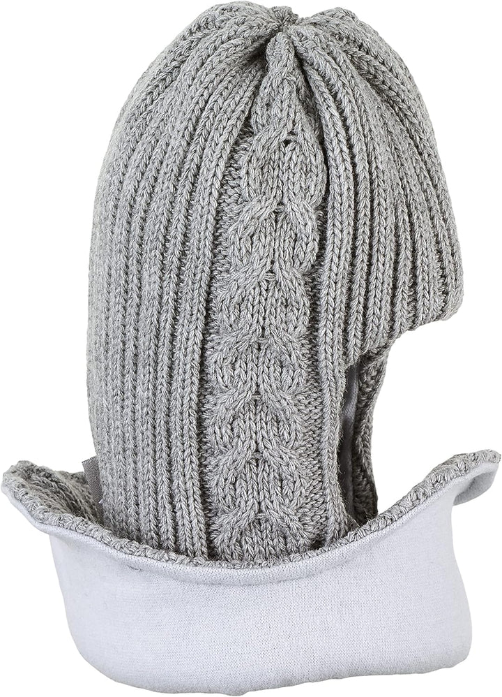 Sterntaler Unisex Kinder Kleinkinder Schalmütze Strick Zopfmuster Mütze 53 hellgrau, 53 hellgrau